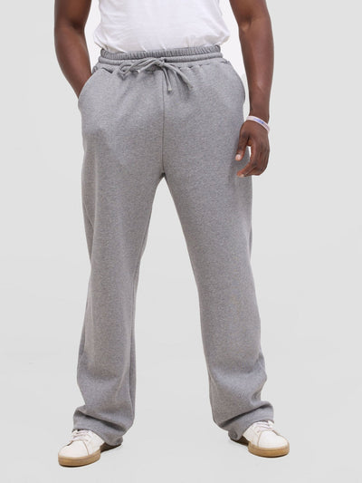 Zoya Men's Fleece Sweat Pants - Grey - Shopzetu