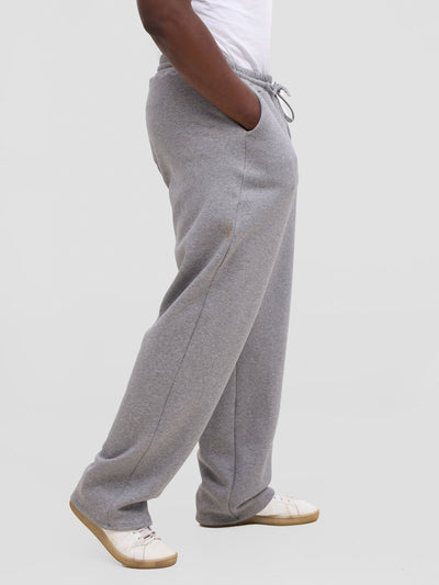 Zoya Men's Fleece Sweat Pants - Grey - Shopzetu