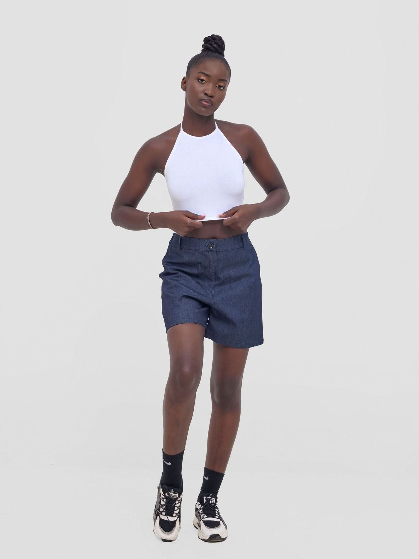 Zoya Nia Cargo Shorts - Black - Shopzetu