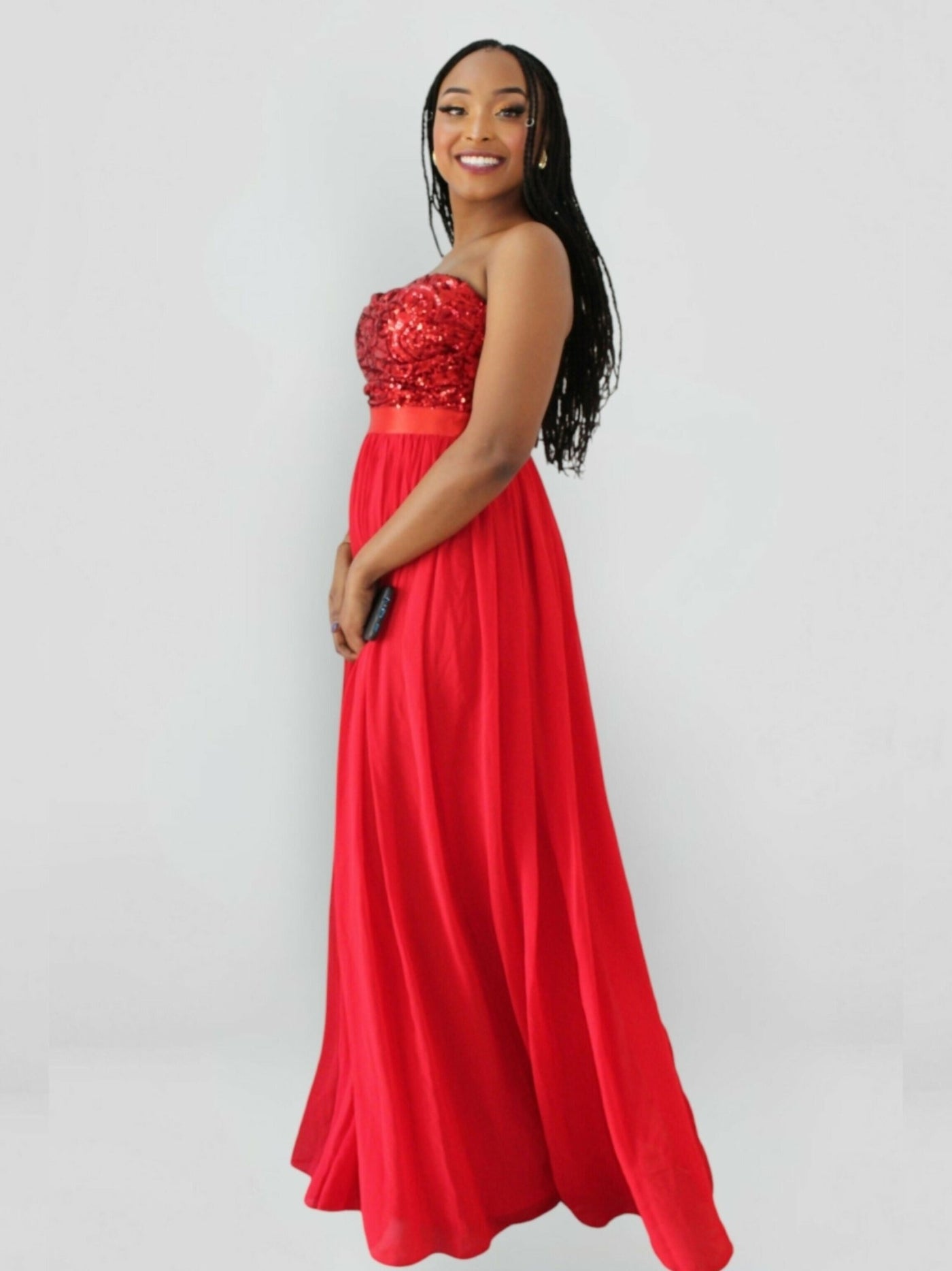 The Fashion Frenzy Dinner Dress - Red - Shopzetu
