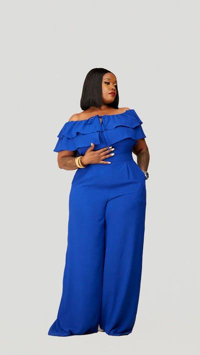 Plainchic Ndela Jumpsuit – Cobalt Blue - Shopzetu