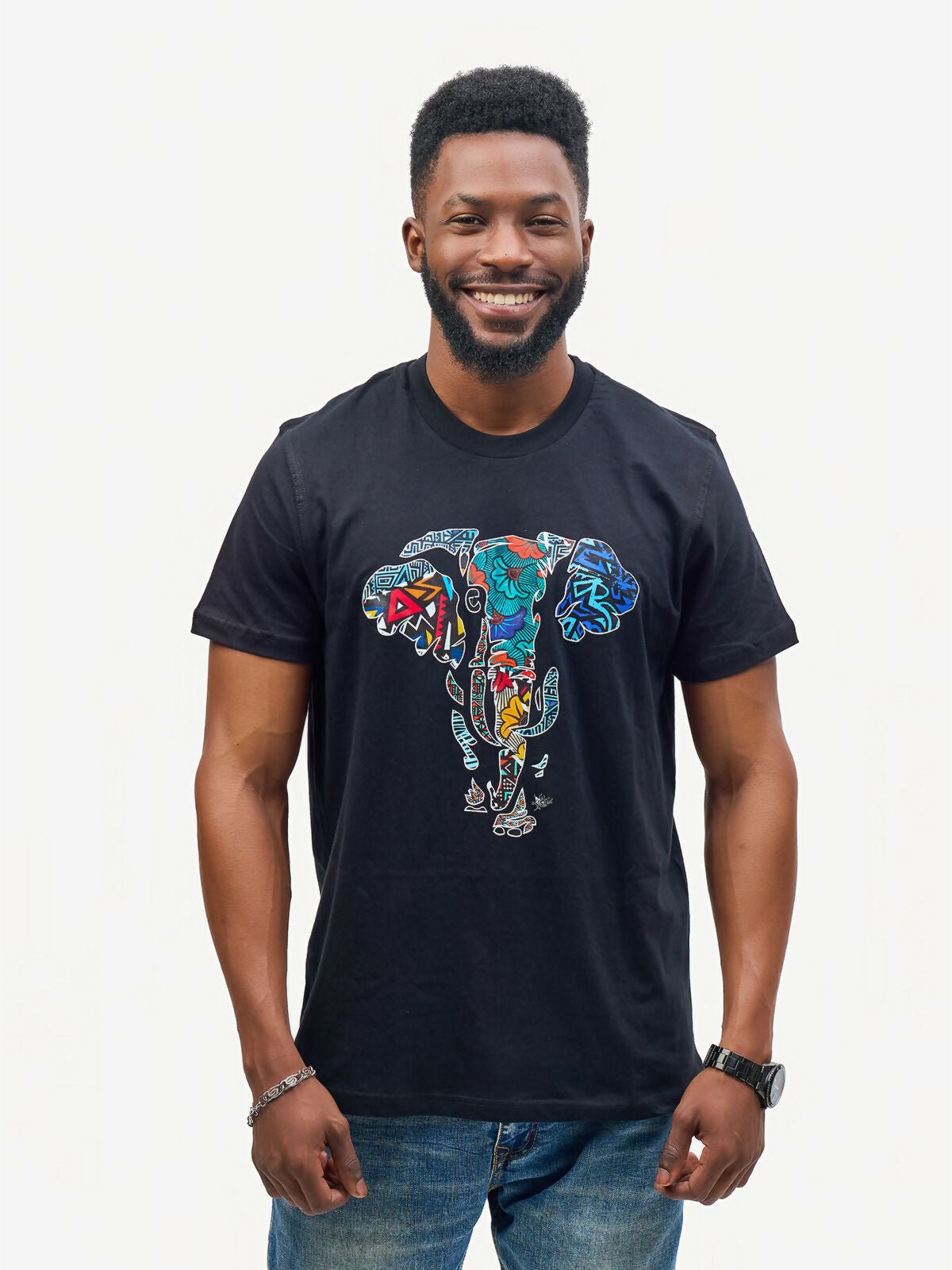 Kali Graphic With Tembo 2 T-shirt - Black - Shopzetu