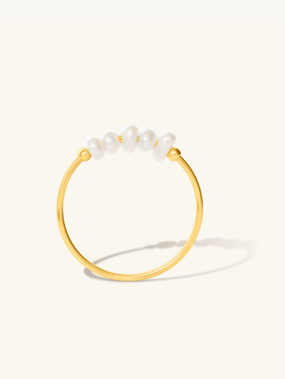 Lustre Non Tarnish Ring - Gold - Shopzetu