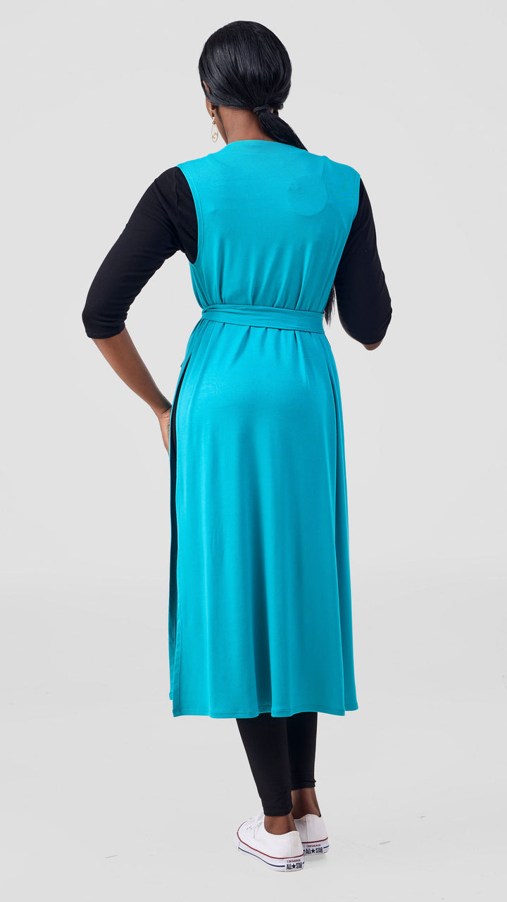 Vivo Chela Sleeveless Waterfall in Jersey - Sea Green