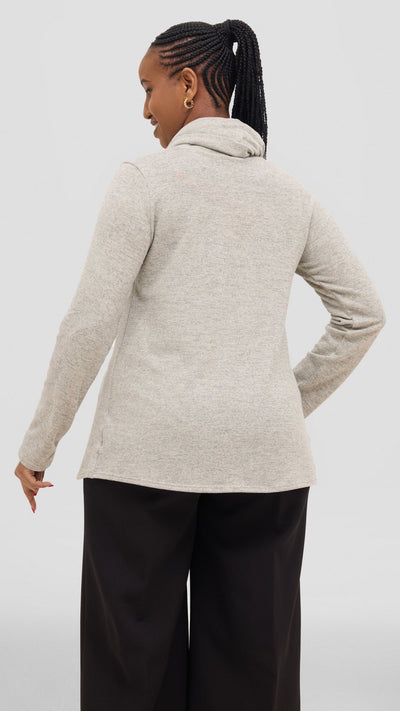 Vivo Basic Tulip Sweater - Grey - Shopzetu