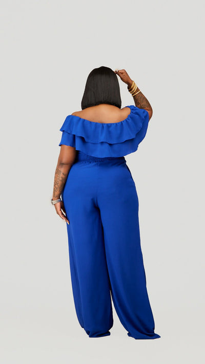 Plainchic Ndela Jumpsuit – Cobalt Blue - Shopzetu
