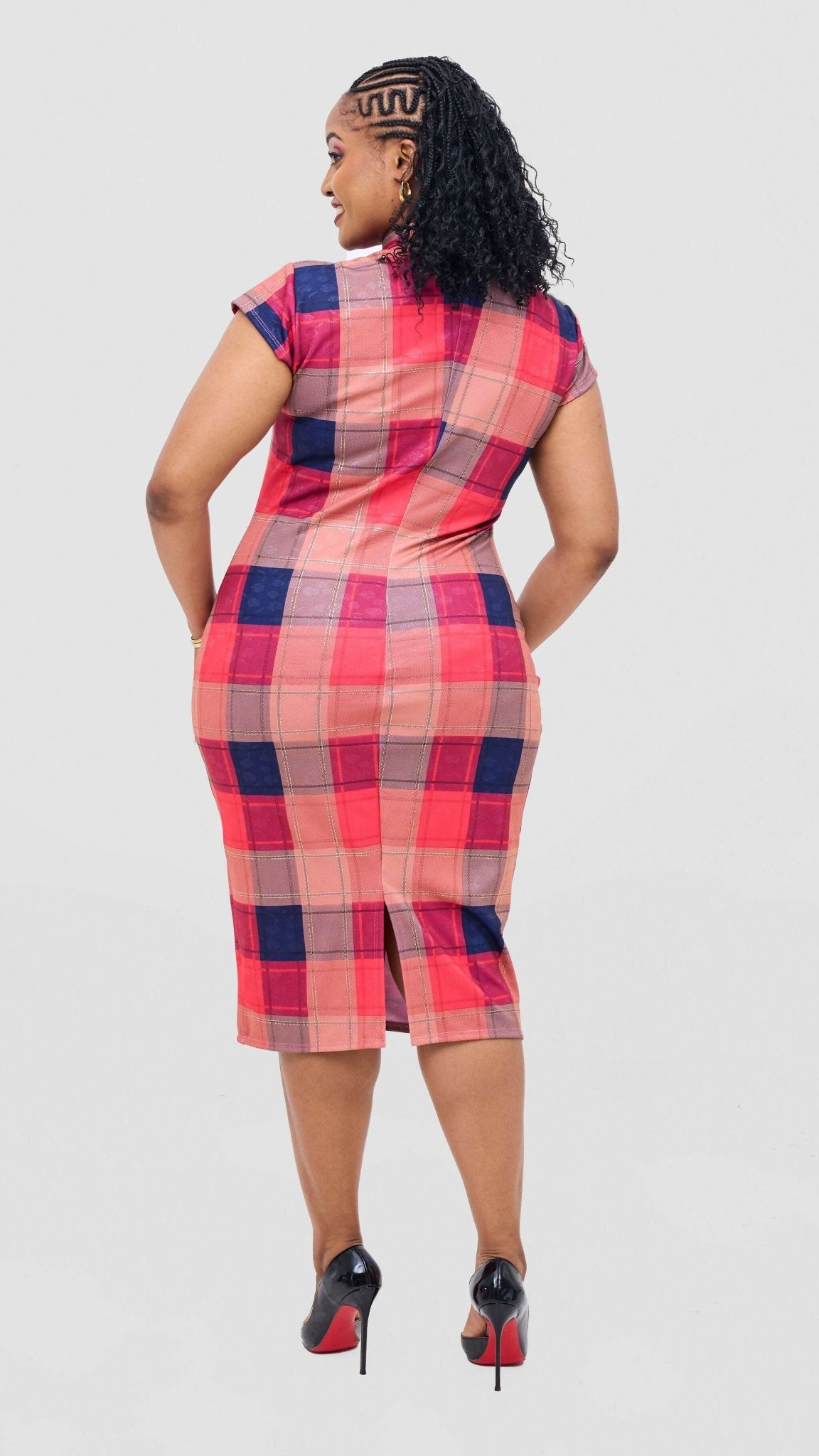 Lizola Aburu Bodycon Dress - Multicolored - Shopzetu