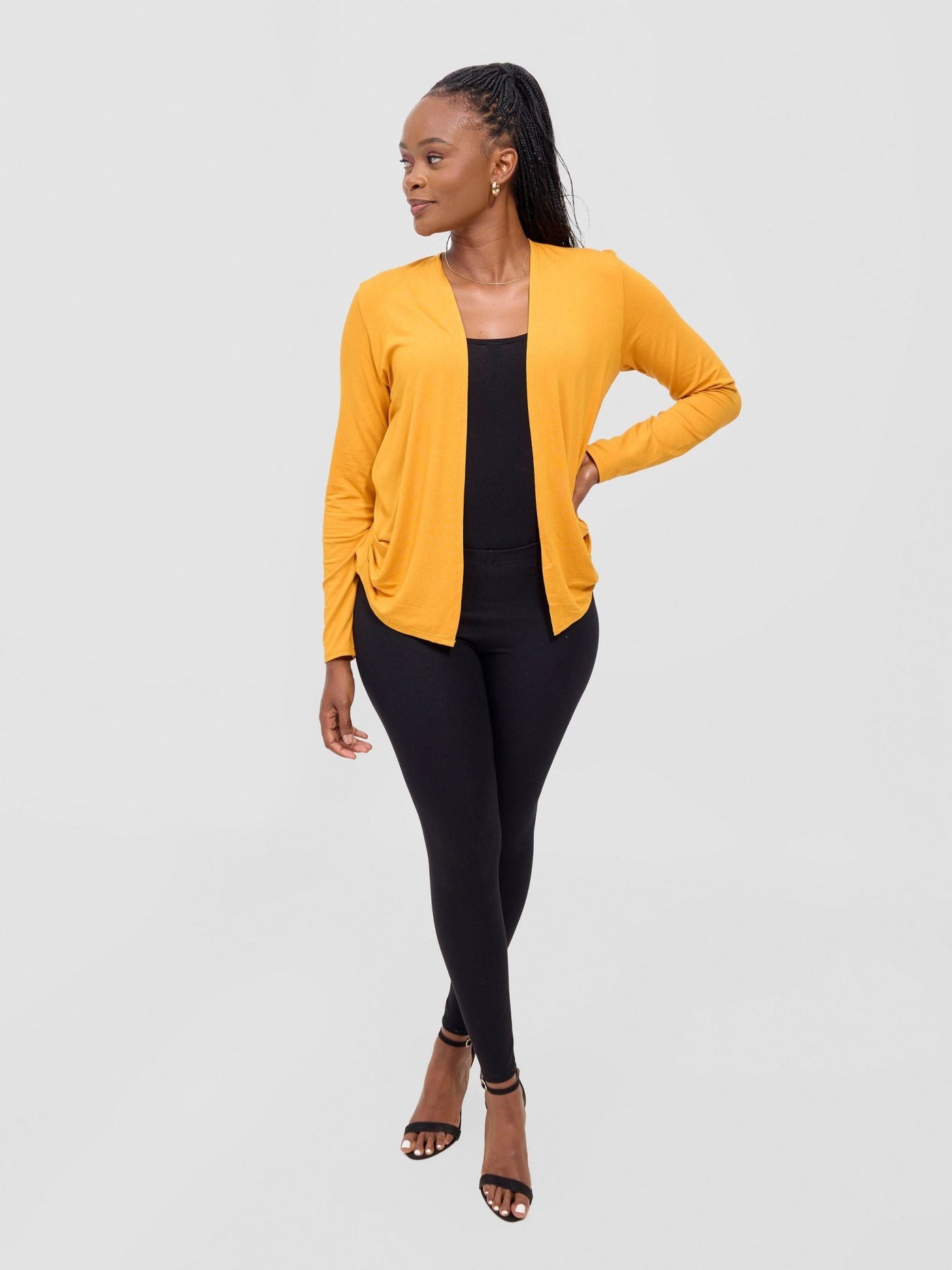 Basic Sienna Waterfall - Mustard - Shopzetu