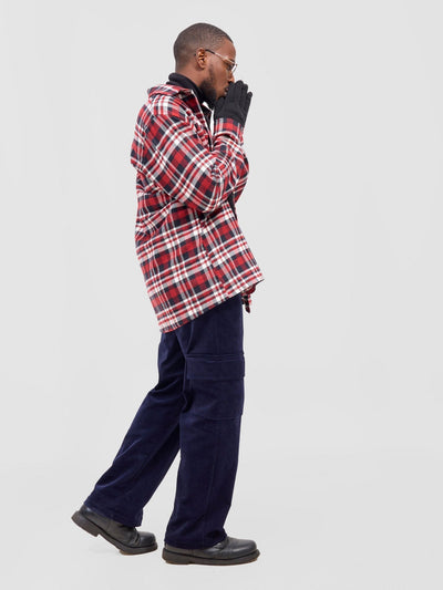 Zoya Aridi Unisex Shacket (Flannel) - Red Flannel - Shopzetu