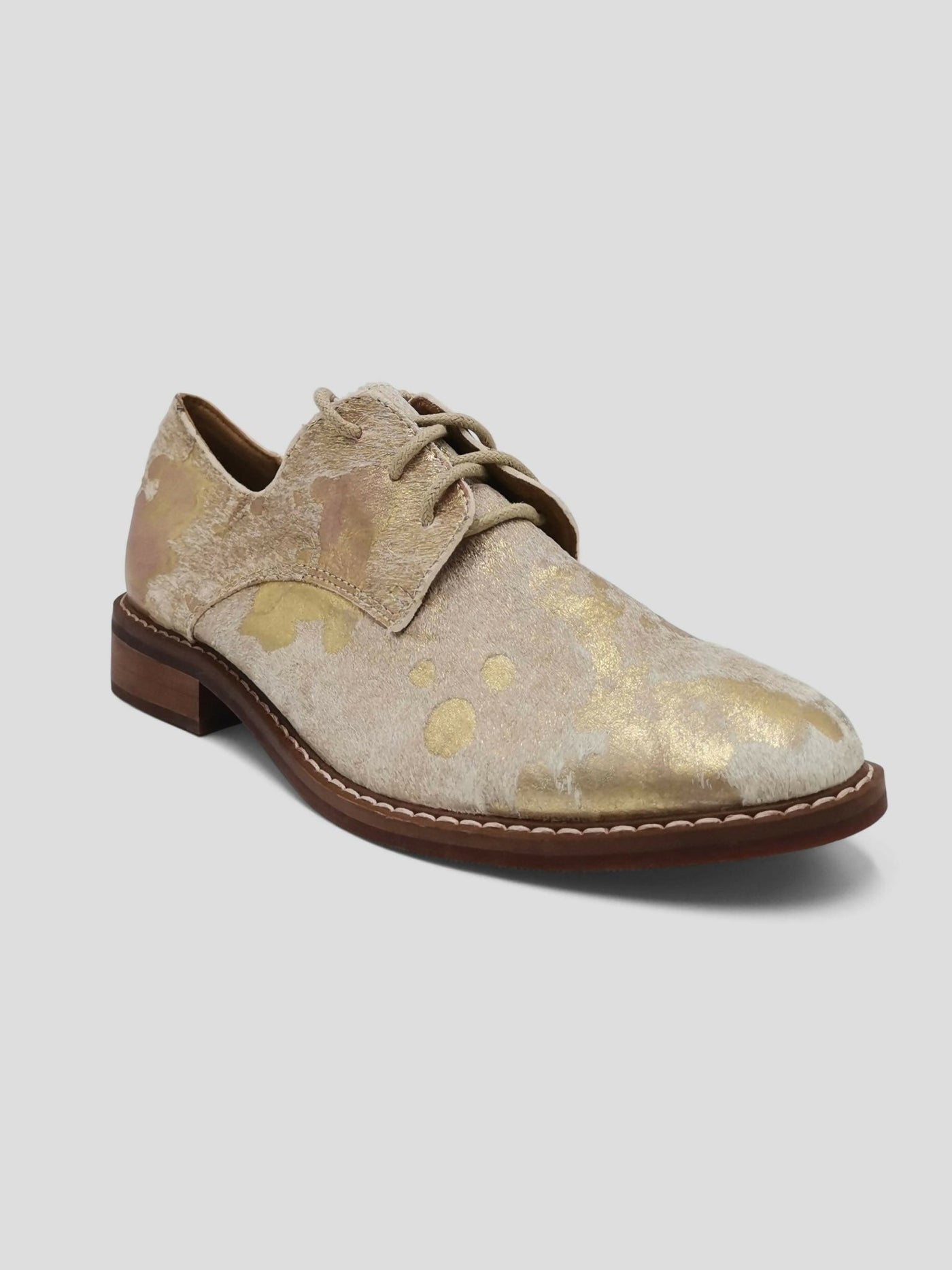Julz Monty Brogues - Gold - Shopzetu
