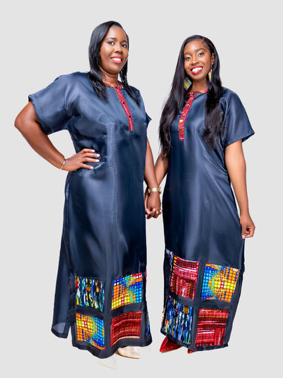 V - LUX Afro To The Core Dress - Black - Shopzetu