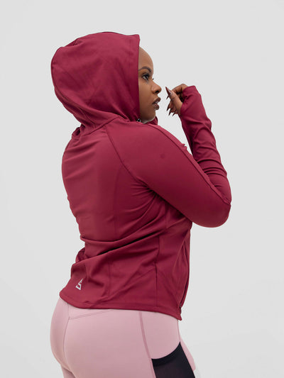 Rotator Active Wear Women's Performance Jacket - Dark Maroon - Shopzetu