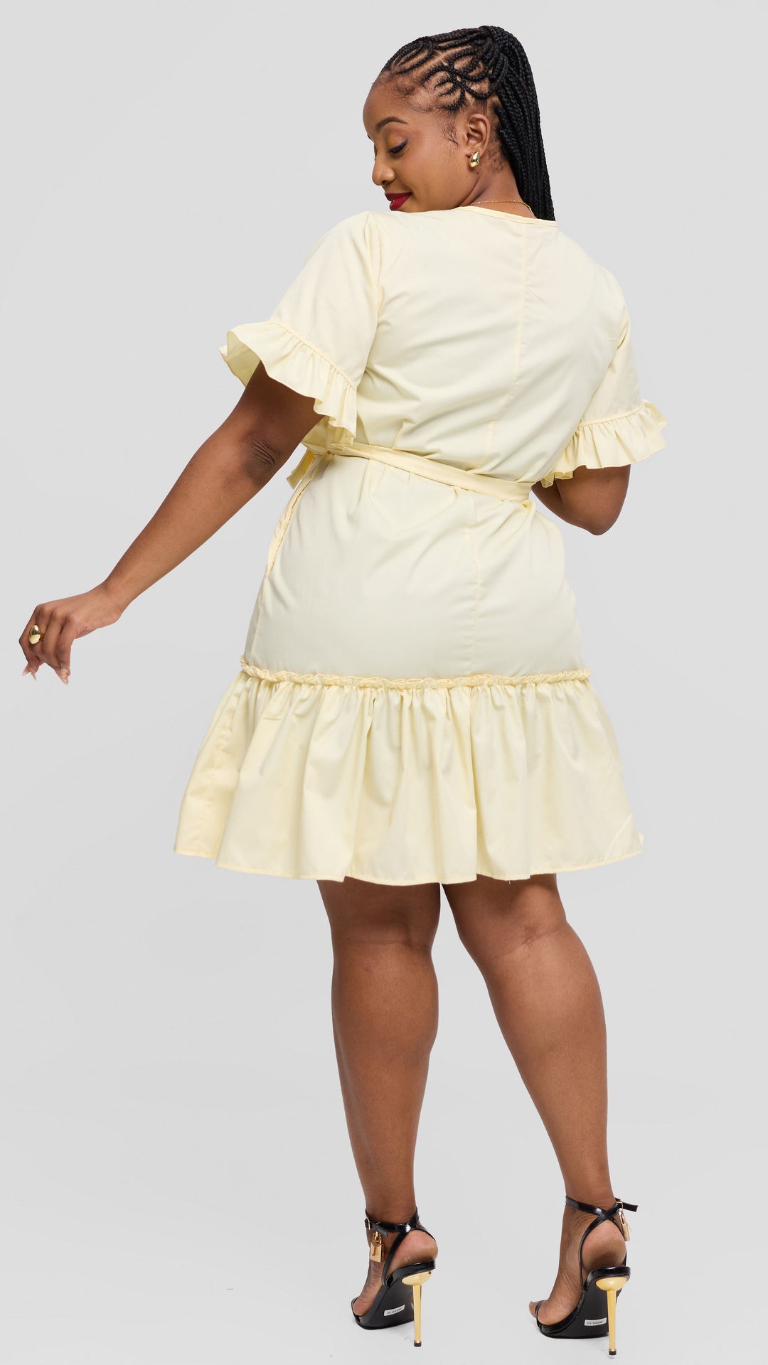 Lizola Talia Shift Dress - Cream Yellow