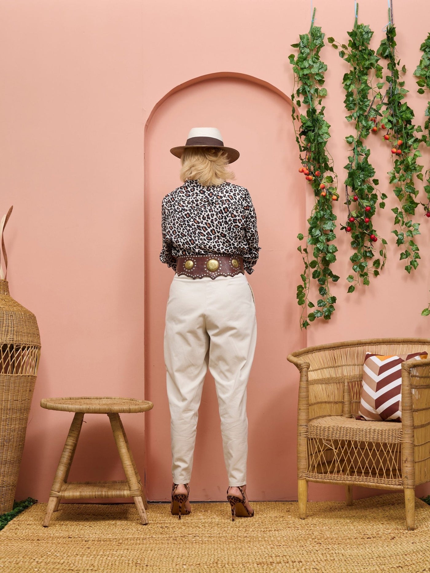 Safari Chui Placket Top - Chui Print - Shopzetu