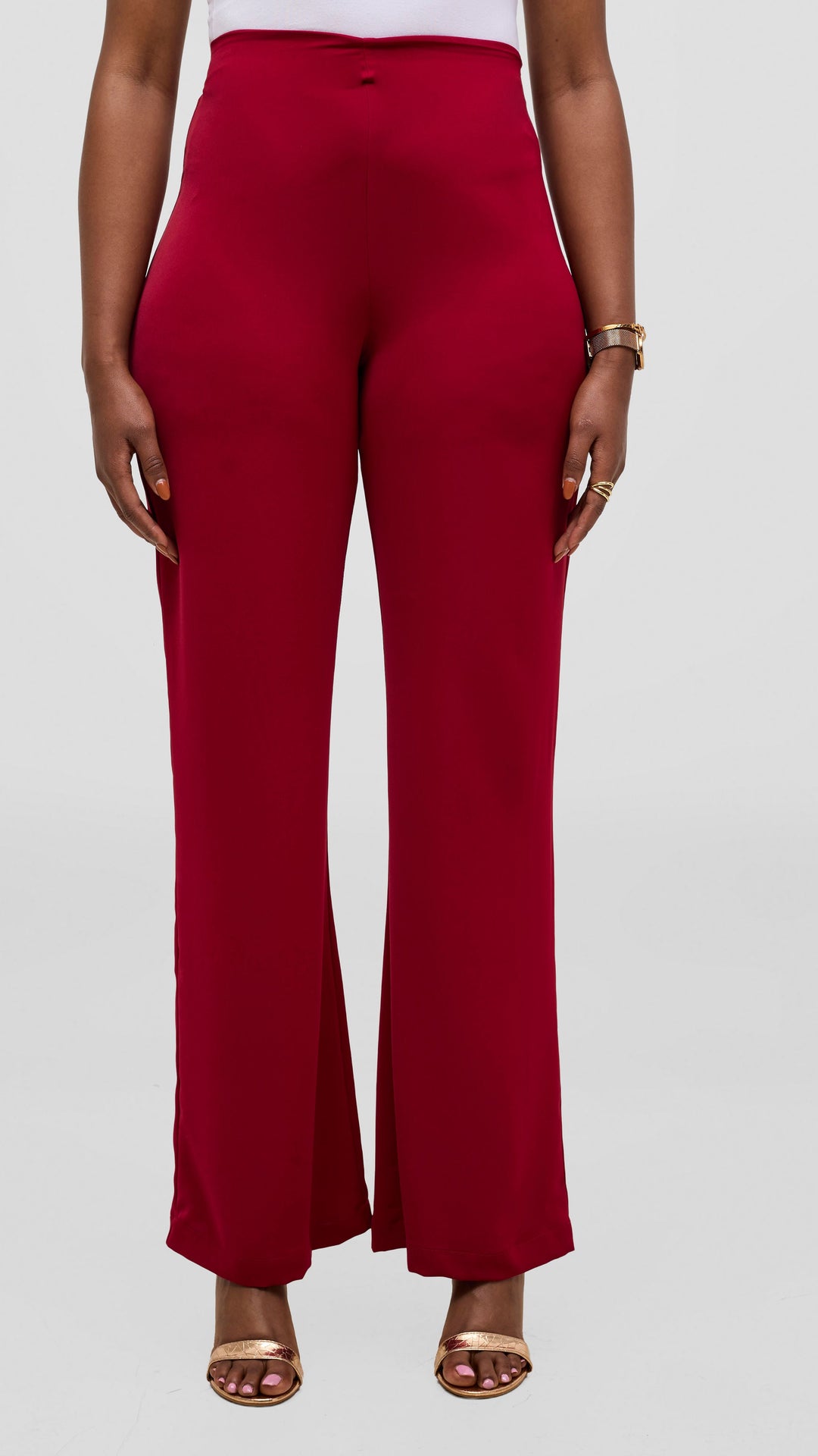 Vivo Talia Slim Pants - Maroon