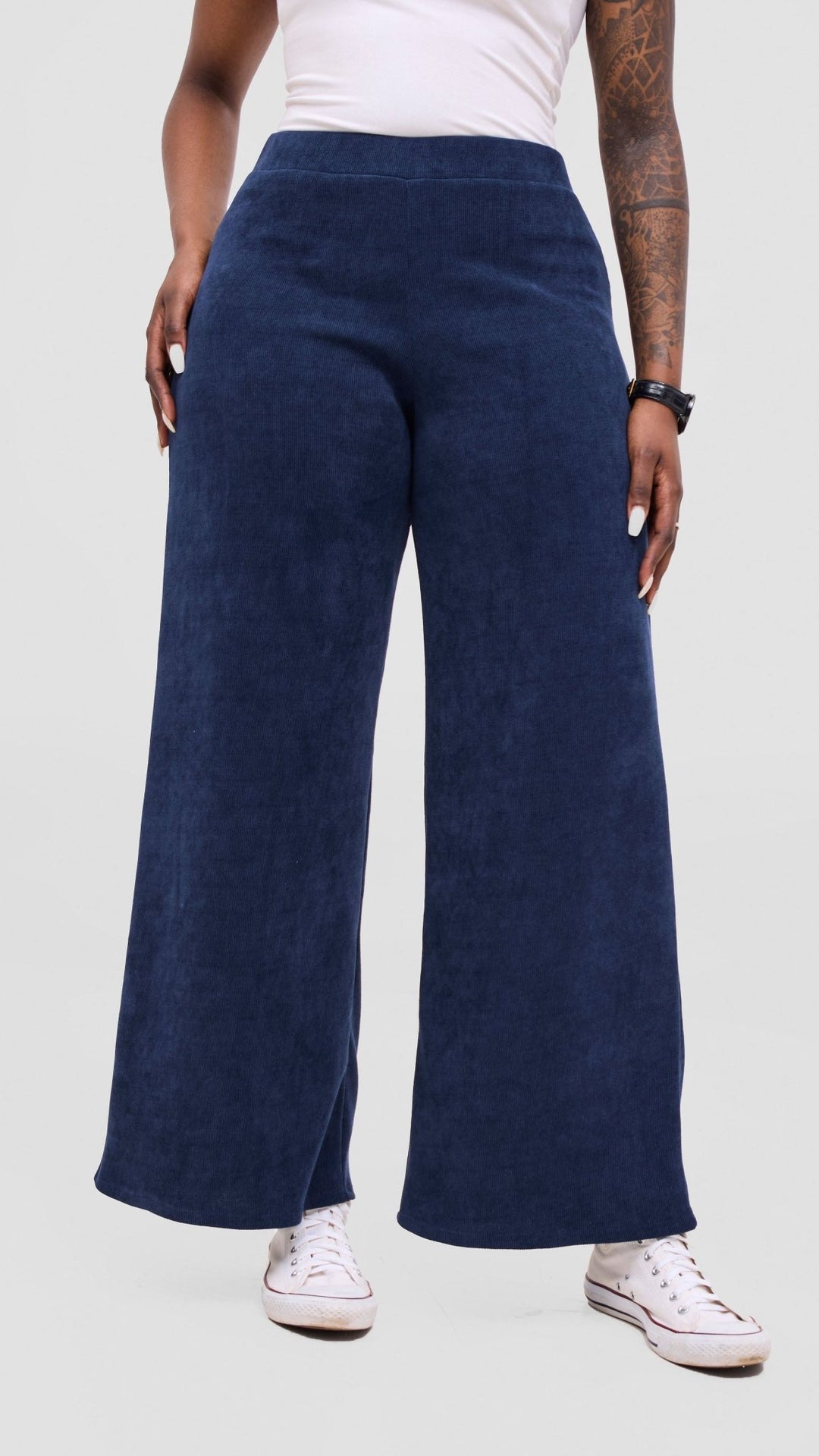 Vivo Selah Straight Leg Pants - Navy - Shopzetu
