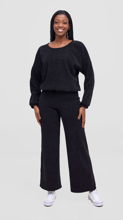 Vivo Selah Dolman Top - Black - Shopzetu