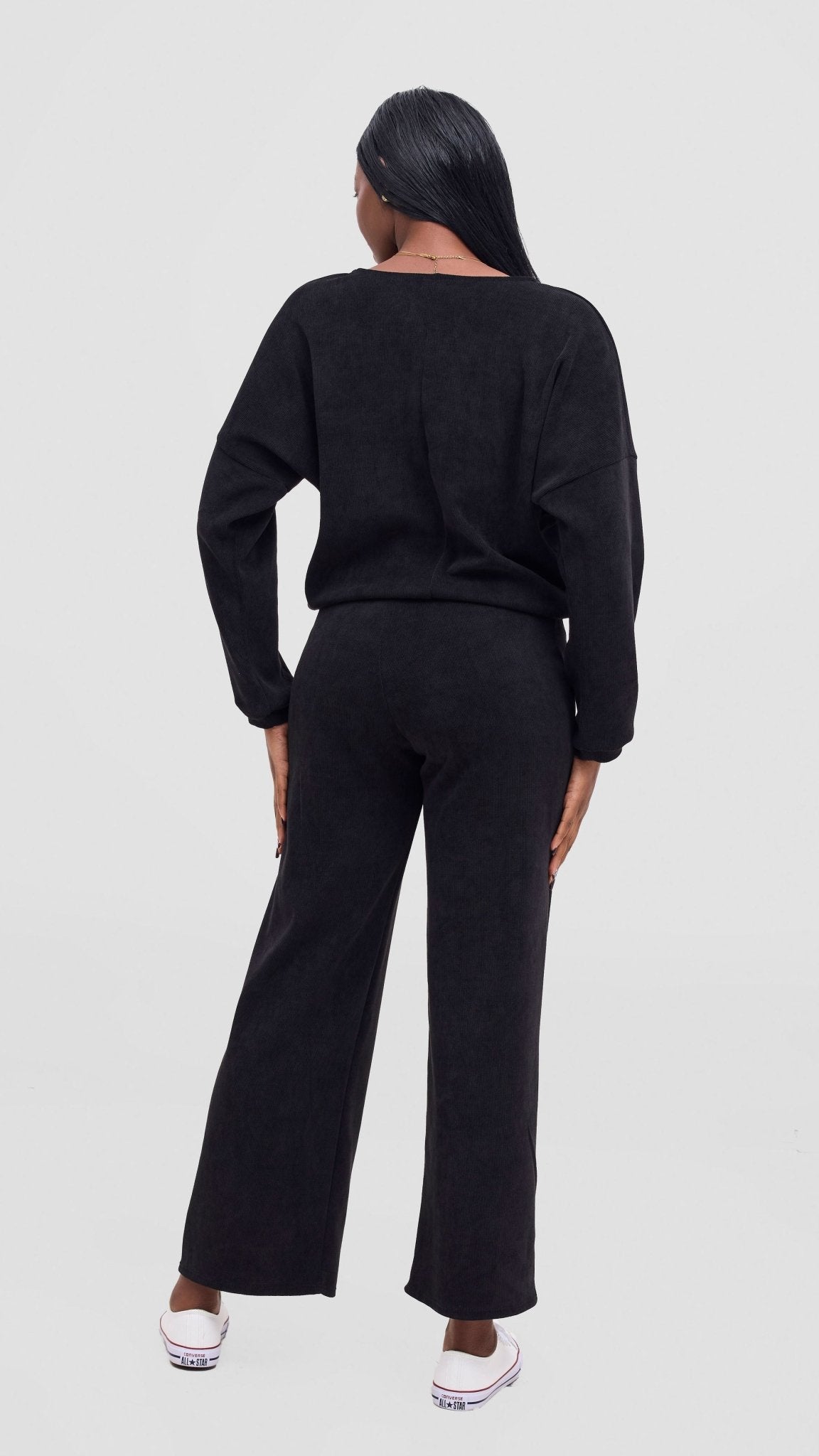 Vivo Selah Dolman Top - Black - Shopzetu