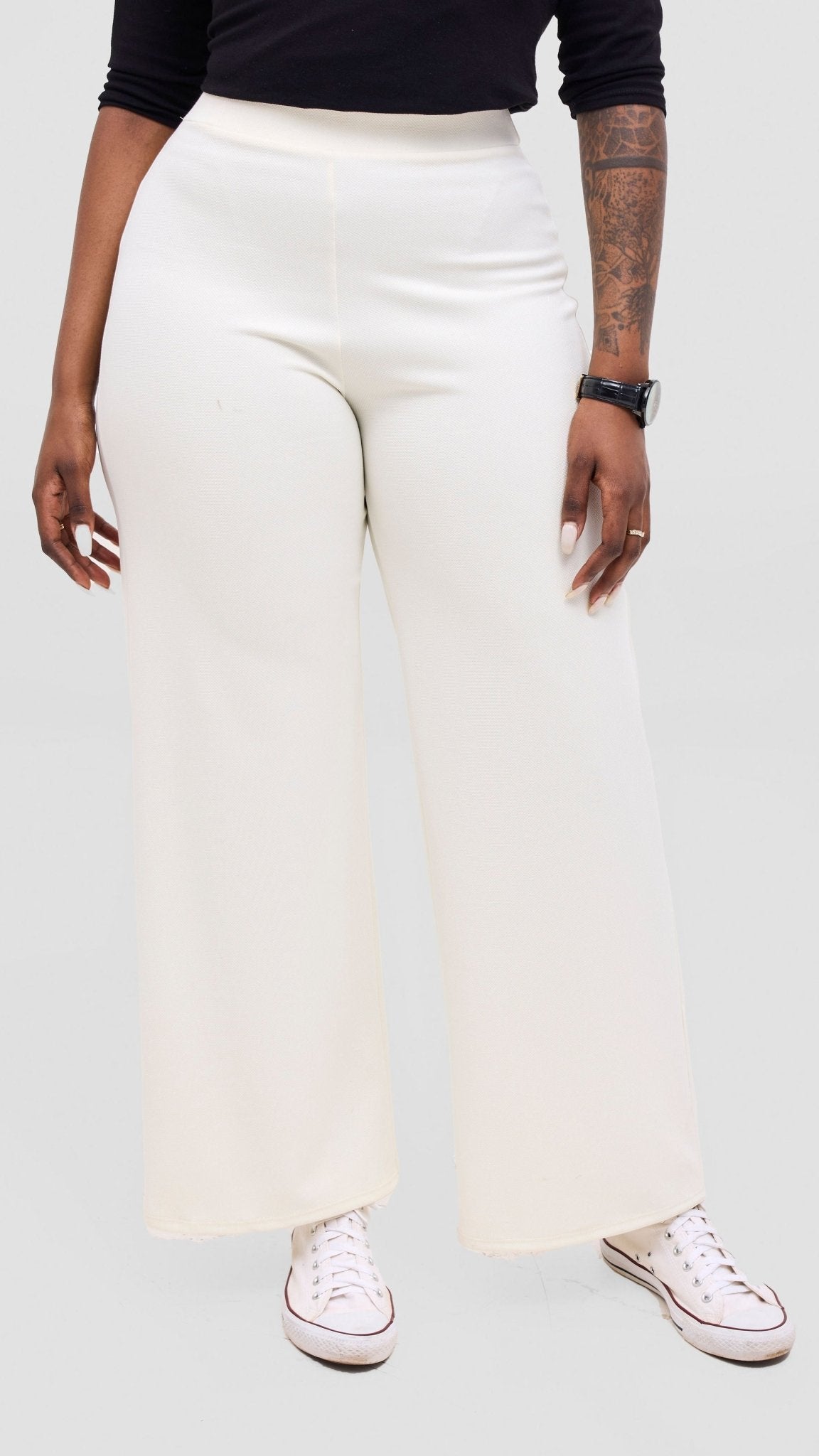 Vivo Selah Pallazo Pants - Buttermilk - Shopzetu