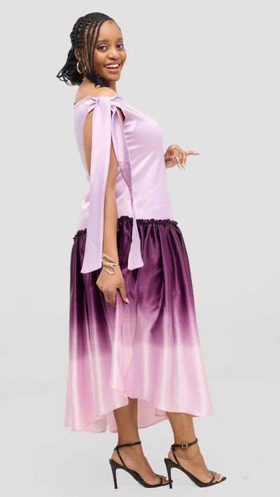 Jolly Fancy Wear Tanua Dress - Purple