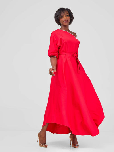 Stylish Sisters Dress - Red - Shopzetu