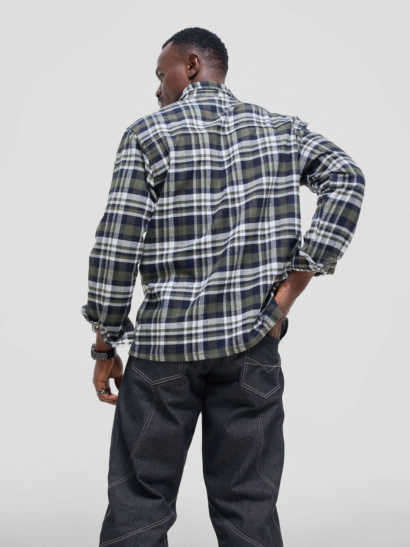 Kalungi Kizazi Flannel Shirt - Multicolored - Shopzetu