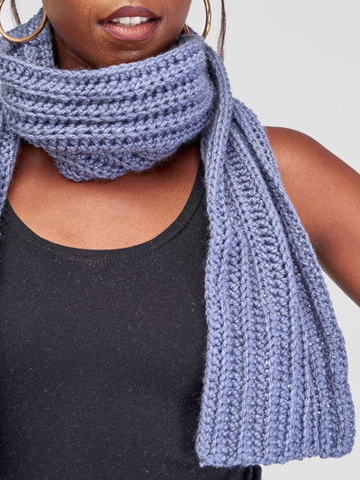 Infy Knit Wear Scarves - Grey - Shopzetu