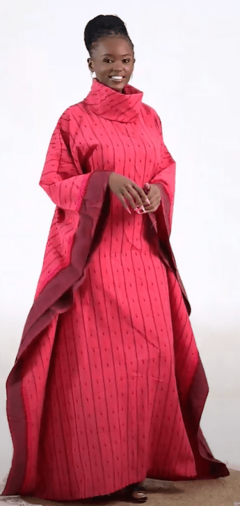 Rafiki Threads Coral Dera Dress - Coral Print - Shopzetu
