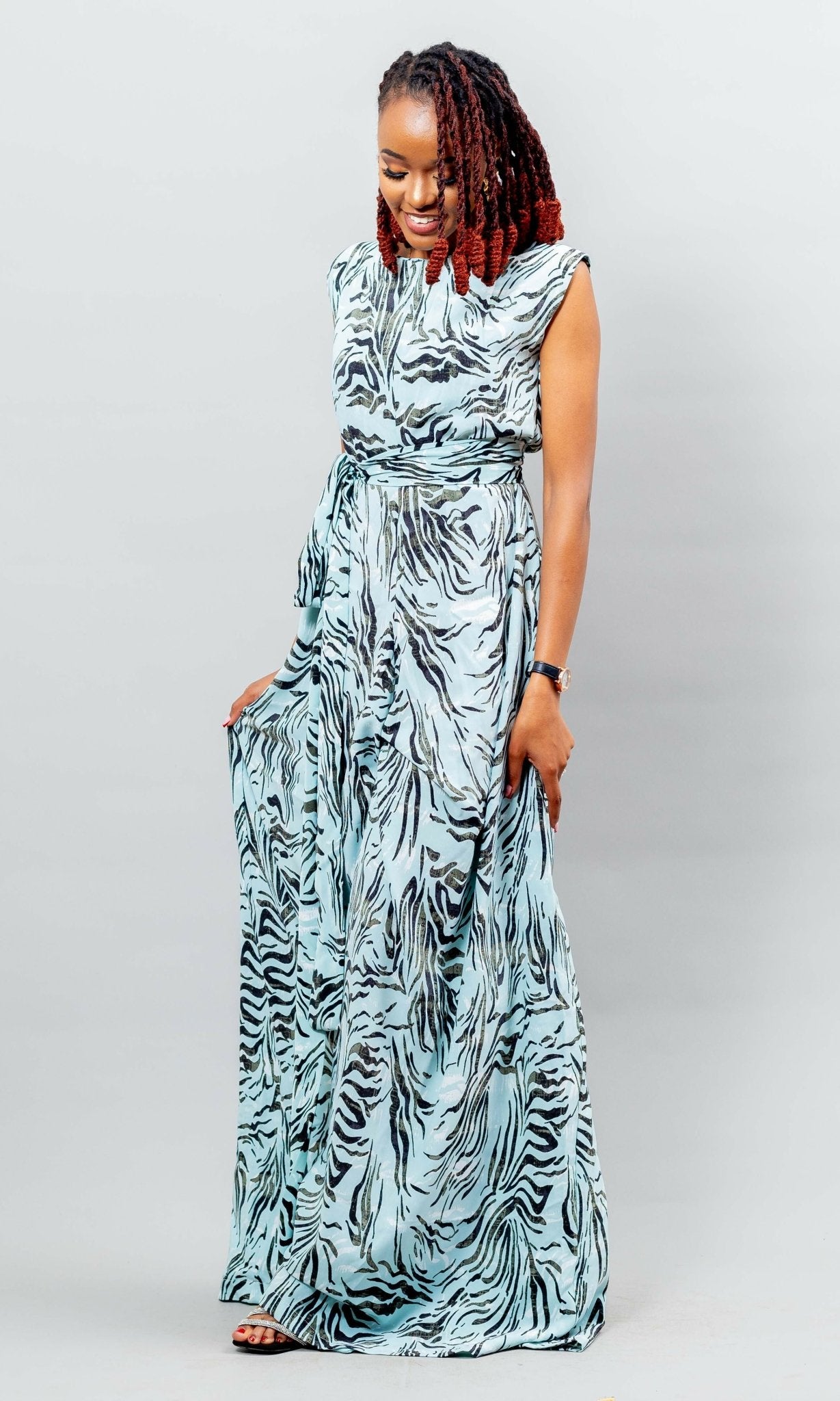 Afriwia Imani Jumpsuit - Animal Print - Shopzetu