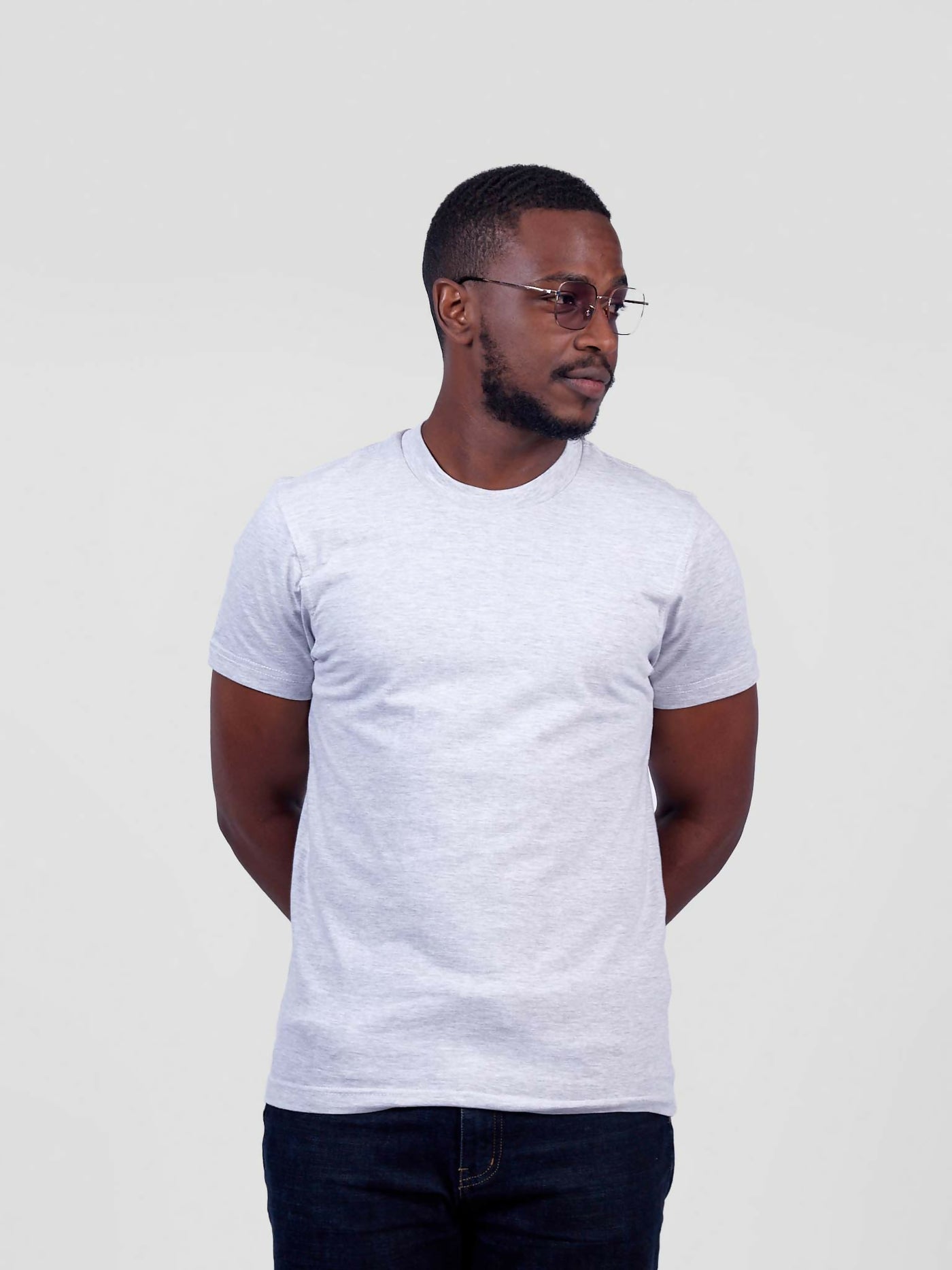 Zuria Fashions Unisex Roundneck T-shirt - Grey - Shopzetu