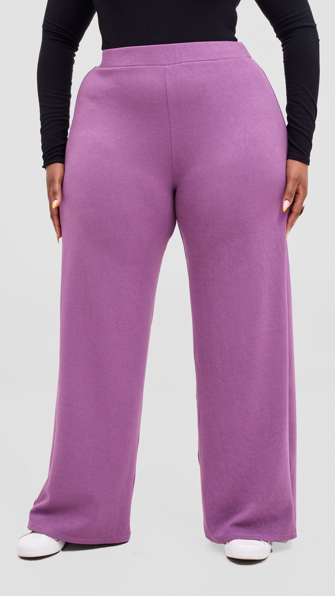 Vivo Selah Pallazo Pants - Lilac - Shopzetu