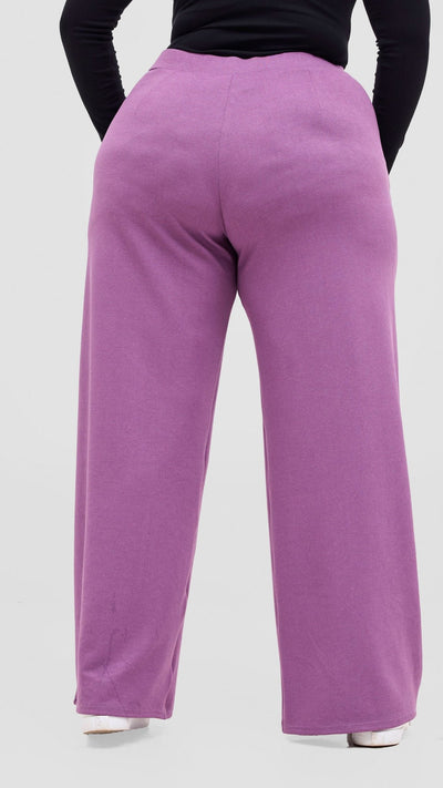 Vivo Selah Pallazo Pants - Lilac - Shopzetu