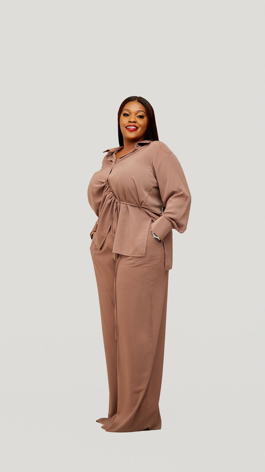 Plainchic Eva Pant Set – Nude - Shopzetu