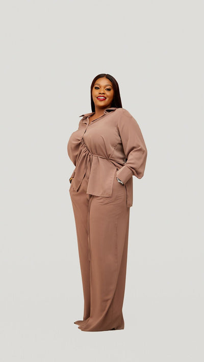 Plainchic Eva Pant Set – Nude - Shopzetu