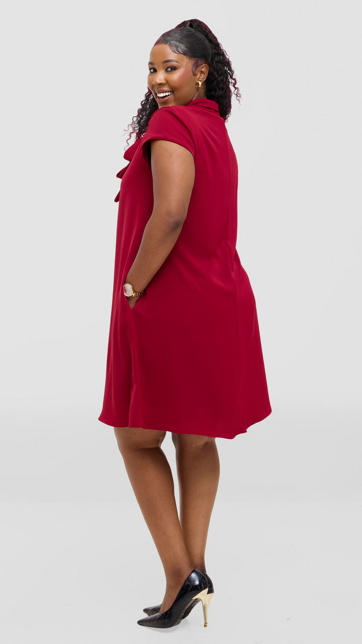 Vivo Niari Tent Dress - Maroon