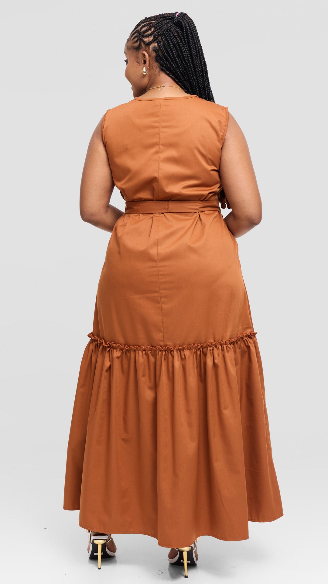 Lizola Tiyuuniba Maxi Dress - Brown