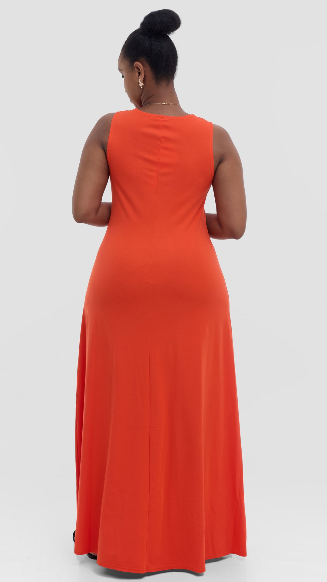 Vivo Tanda Maxi Dress in Ponte - Orange