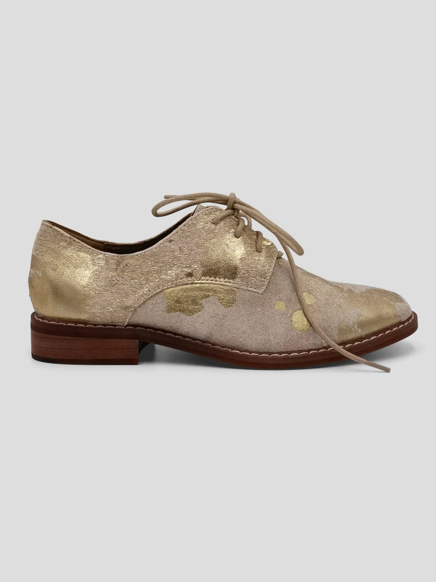 Julz Monty Brogues - Gold - Shopzetu