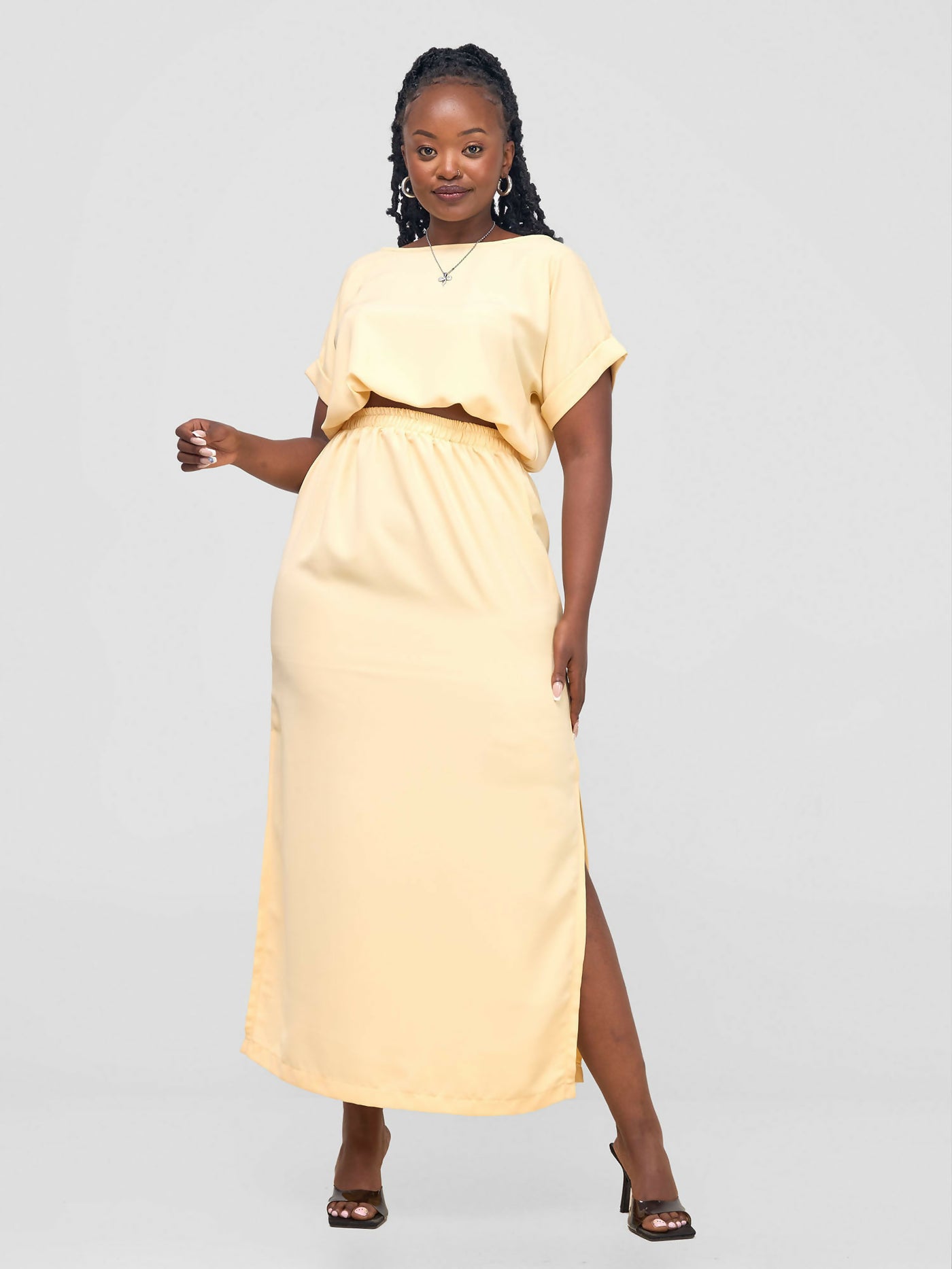 Salok Havilah Wear Cara Skirt Set - Nude