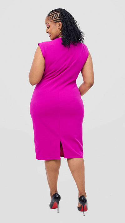 Lizola Ada Bodycon Dress - Pink - Shopzetu