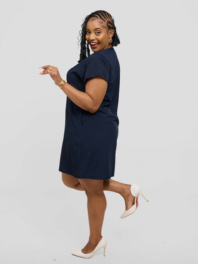 Kakiba Collections Zipporah Dress - Dark Blue - Shopzetu