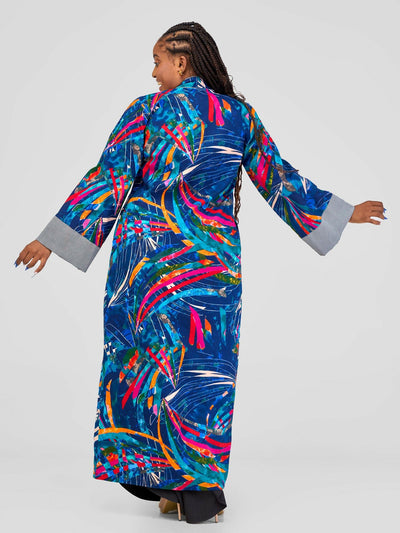 Marumara Creations Darria Kimono - Blue - Shopzetu