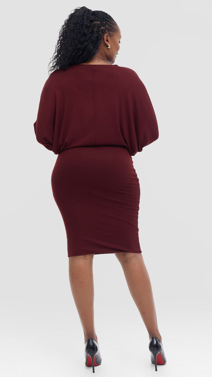 Vivo Tolani Dress in Jersey - Mulberry