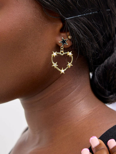 WSC Pambo Love Earring - Brass - Shopzetu