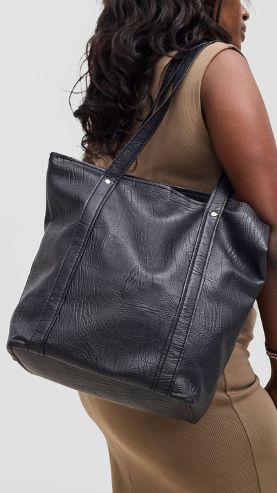 Mkenya Collections Tote Bag - Black - Shopzetu