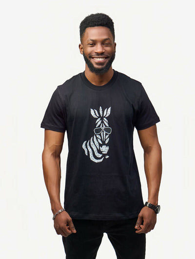 Kitu Kali Graphic With Milia T-shirt - Black - Shopzetu