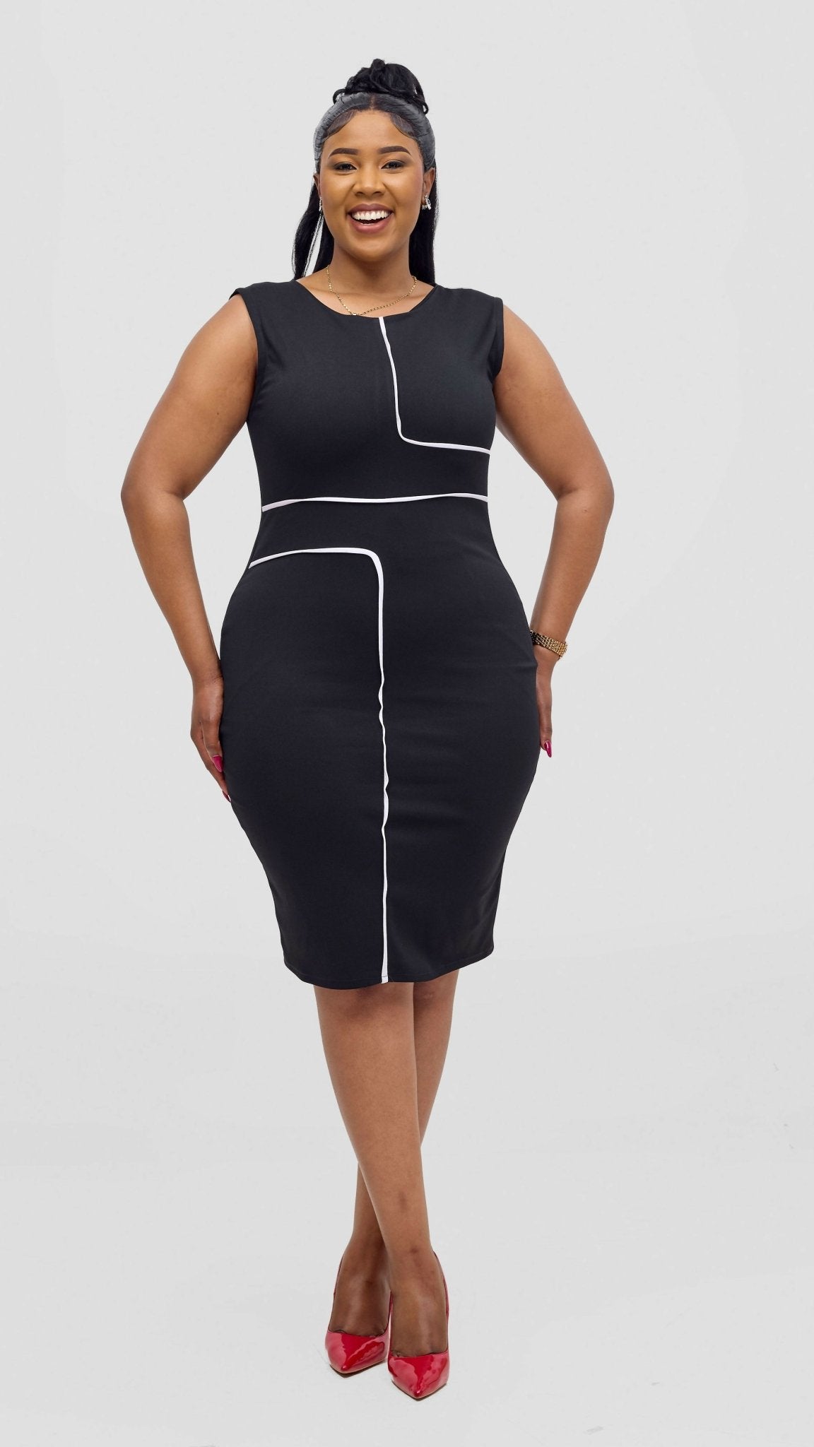 Kakiba Collections Judith Official Dress - Black - Shopzetu