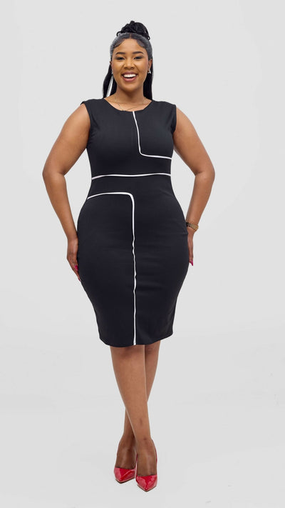 Kakiba Collections Judith Official Dress - Black - Shopzetu