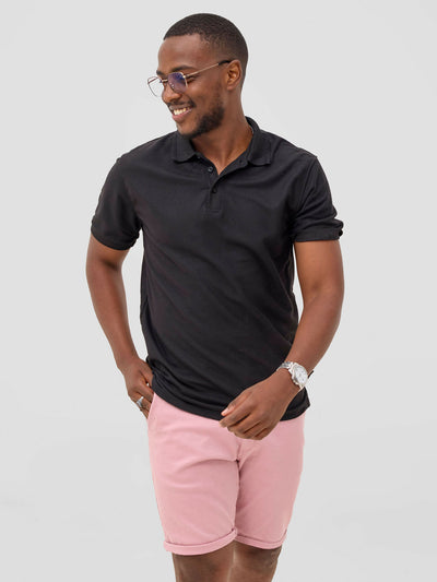 Zuria Fashions Polo T-shirt - Black - Shopzetu