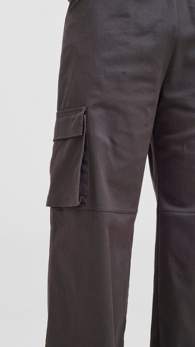 Shiv & Shikie X Safari Cargo Pants - Dark Grey - Shopzetu